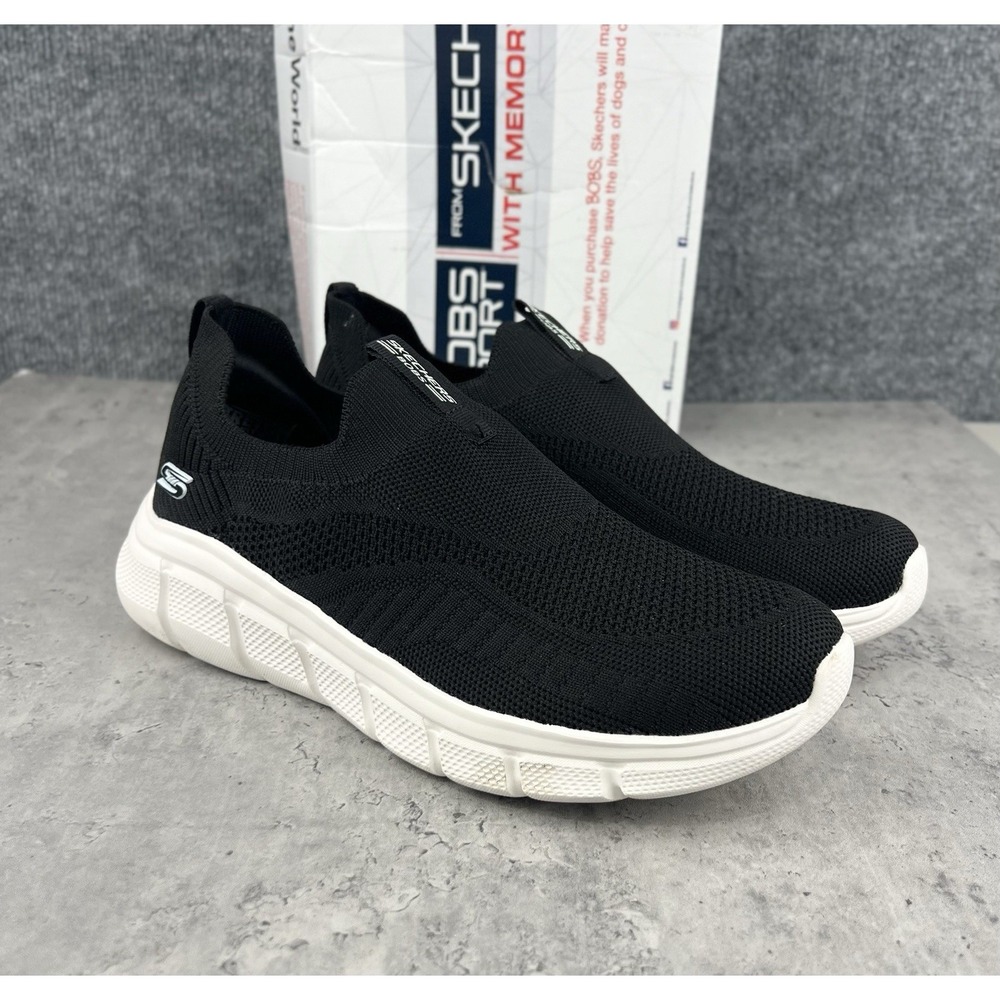 Skechers BOBS Sport B Flex On Order Womens Size 8 Black Athletic Shoes Sneakers - Picture 2 of 7